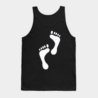 Footprints young boy Tank Top